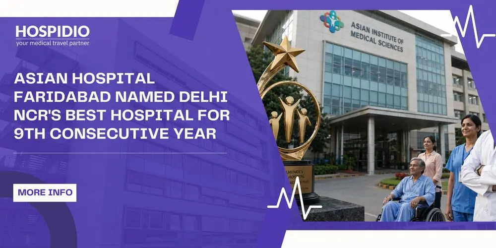 Asian Hospital Faridabad Named Delhi NCR's Best Hospital for 9th Consecutive Year