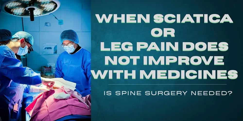 When Sciatica or Leg Pain Does Not Improve with Medicines! Is Spine Surgery Needed?